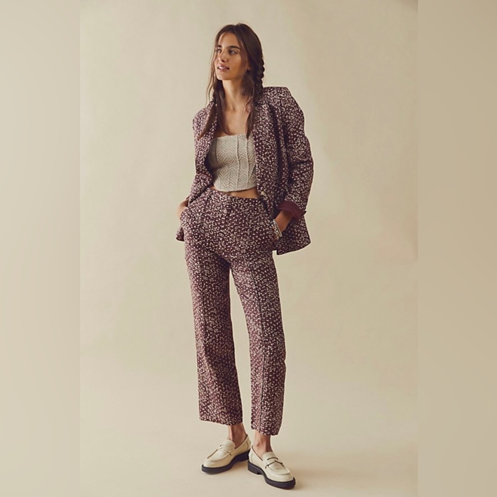 Free People Maggie Suit- Plum